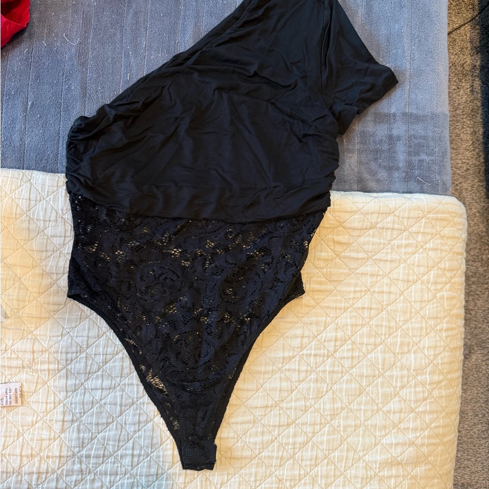 Fashion Nova Black Lace Chemise